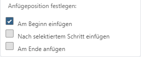 Funktionsleiste-Aufnahme-Optionen