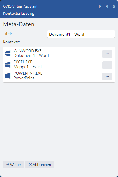 Kontext Erfassung