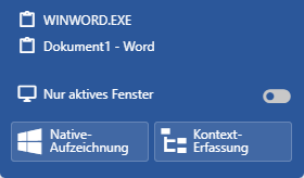 Native-Aufzeichnung-Menu