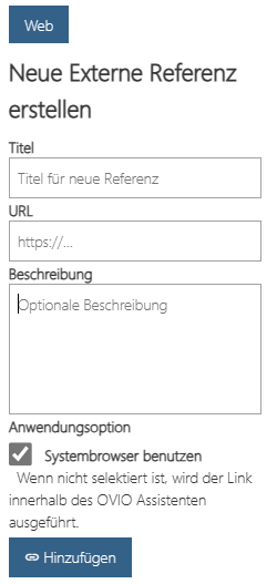 Referenz-Eintragen