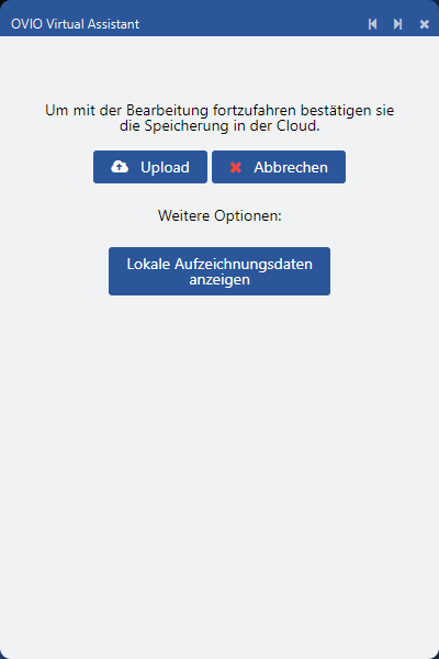 Web-Aufzeichnung-Ende