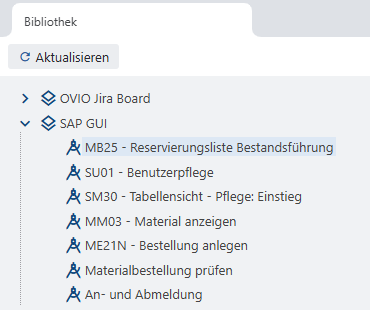 Bibliothek-Prozesse-Baumstruktur